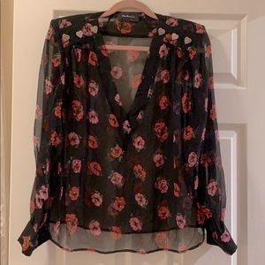 Last Chance! The Kooples Sheer Floral Top